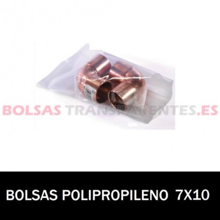 BOLSA POLIPROPILENO SIN CIERRE 7X10