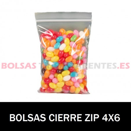 BOLSAS POLIETILENO CON AUTOCIERRE 4X6