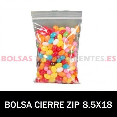 BOLSA POLIEITLENO AUTOCIERRE 8.5X18