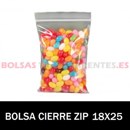 BOLSA POLIEITLENO AUTOCIERRE 18X25