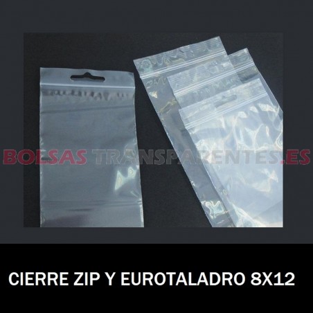 BOLSA CON AUTOCIERRE Y EUROTALADRO 8X12