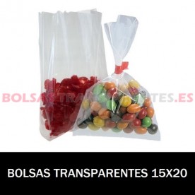 BOLSA POLIETILENO SIN CIERRE 15X20