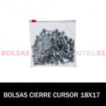 BOLSAS TRANSPARENTES CON CIERRE CURSOR 18X17