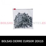 BOLSAS TRANSPARENTES CON CIERRE CURSOR 20X15