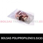 BOLSAS POLIPROPILENO SIN CIERRE 5.5X30