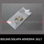 BOLSAS TRANSPARENTES SOLAPA ADHESIVA 3X17